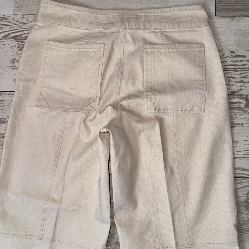 Susan Bristol Cream Stretch Straight-Leg Pants Women’s Size 6‎ - Picture 11 of 12